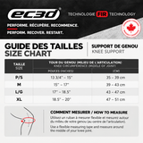 EC3D FIR® Compression knee Support– 15–20 mmHg, EC3D, EC3D sports, EC3D sport, compression, sports, sport, récupération, support